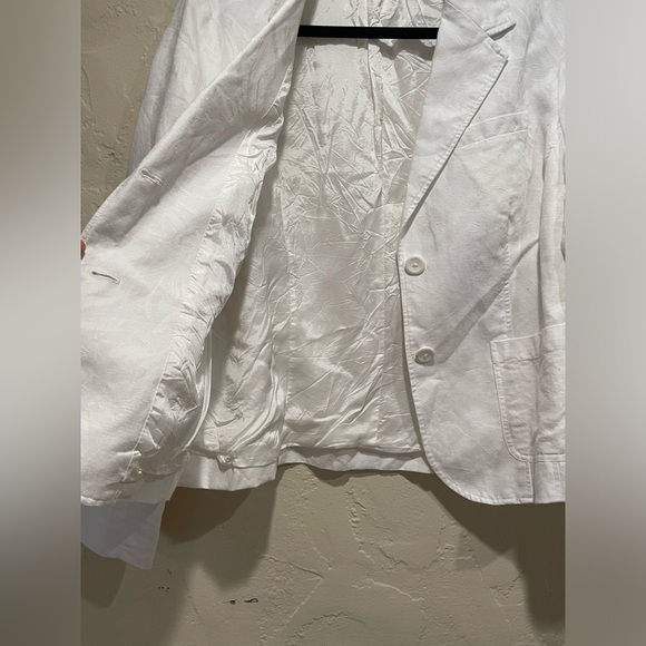 Coldwater Creek Floral White Blazer - Picture 4 of 7